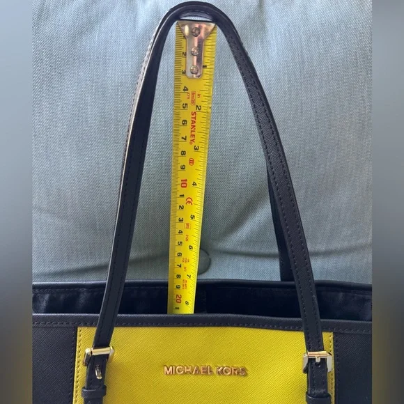 Michael Kors Jet Set Travel Center Saffiano Leather Tote & Wallet NWOT - Picture 10 of 16